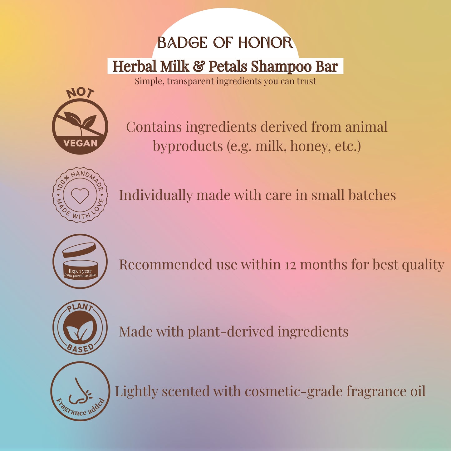 Herbal Milk & Petals Shampoo Bar