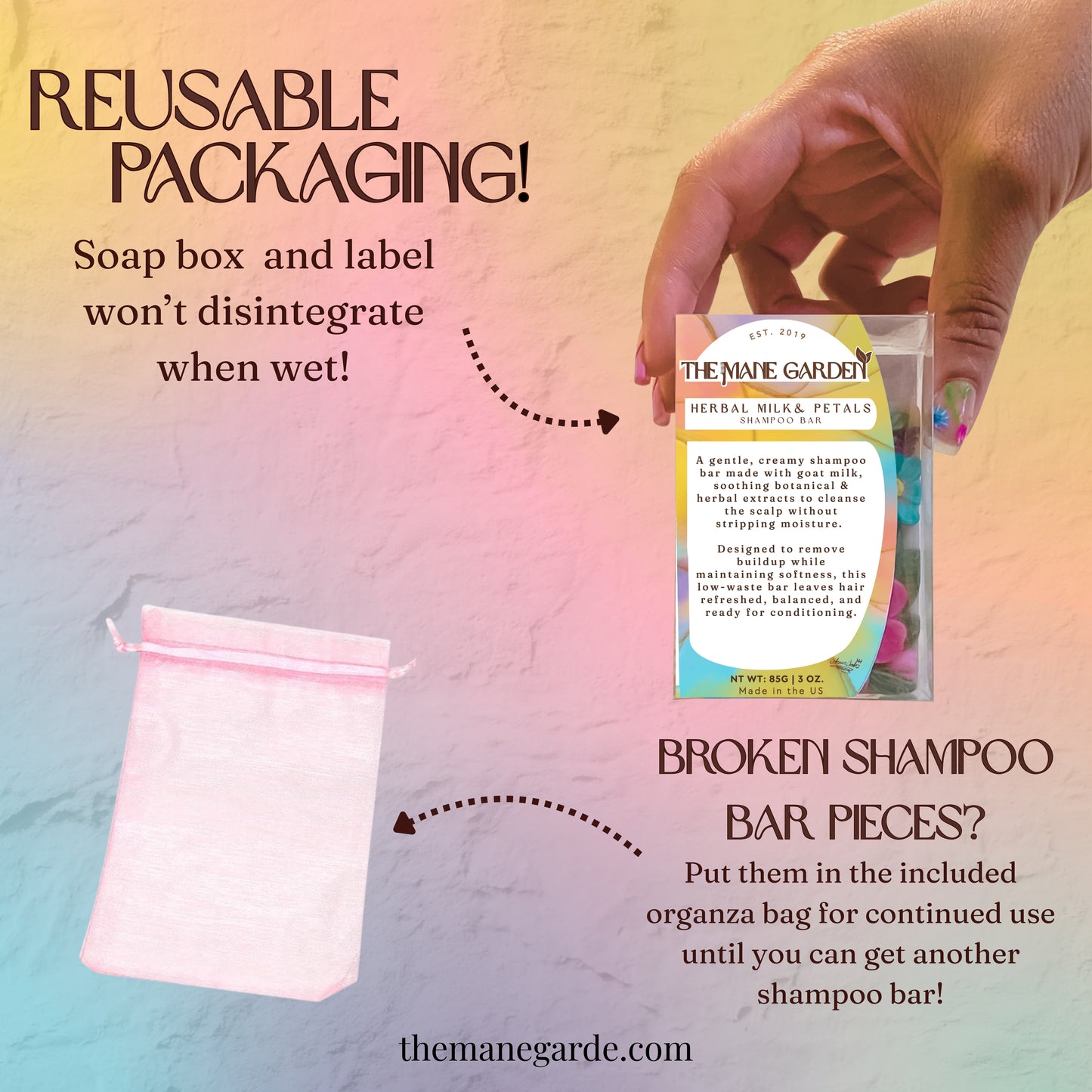 Herbal Milk & Petals Shampoo Bar